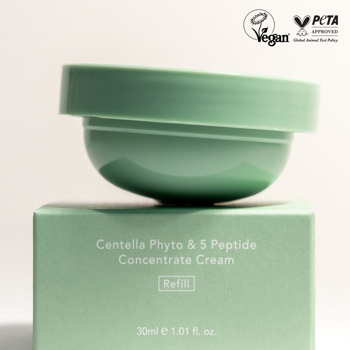 [haruharuwonder] Centella Phyto & 5 Peptide Concentrate Cream 30ml + Refill 30ml