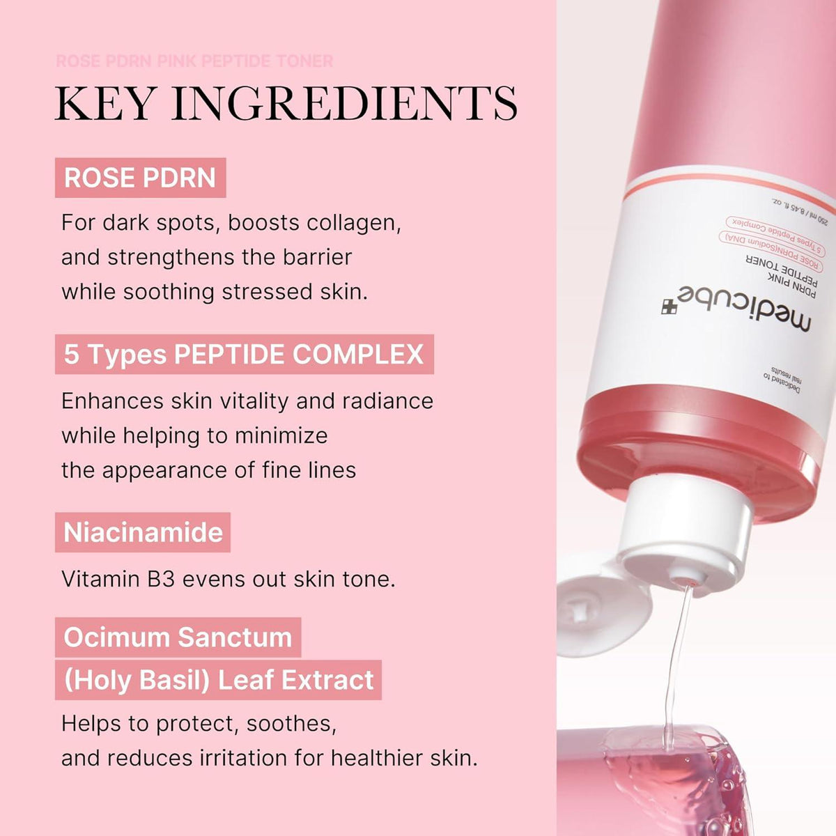 [Medicube] PDRN Pink Cica Soothing Toner 250ml