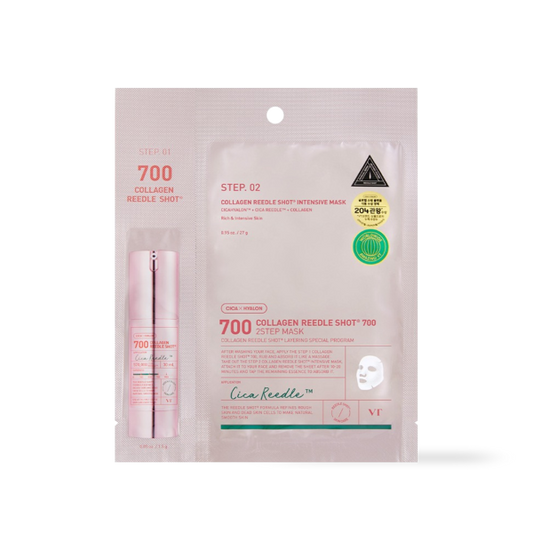 [VT Cosmetics] COLLAGEN Reedles Shot 700hL 2 STEP MASK