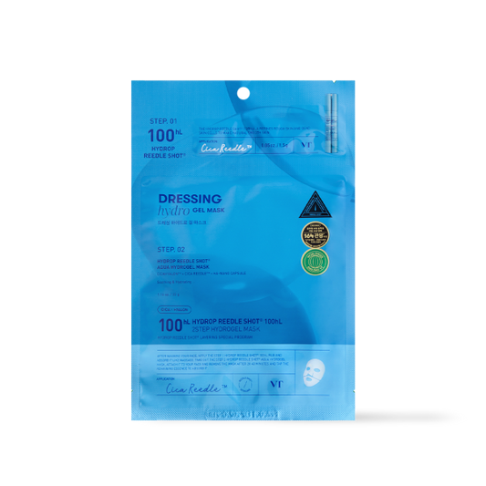 [VT Cosmetics] HYDROP Reedle Shot 100hl 2STEP Hydrogel Mask - 2Type