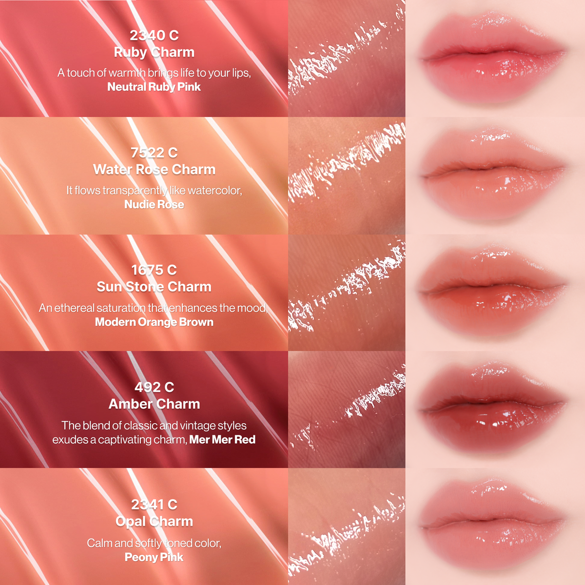 [ENTROPY] CHARM TINT Glossy Gel Line - 10 Colors