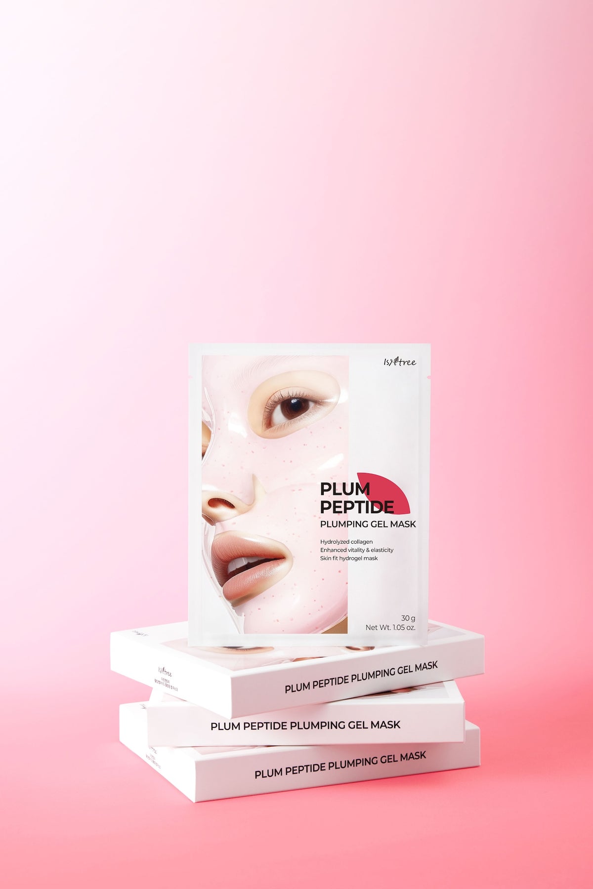 [Isntree] Plum Peptide Plumping Gel Mask 30g*4ea