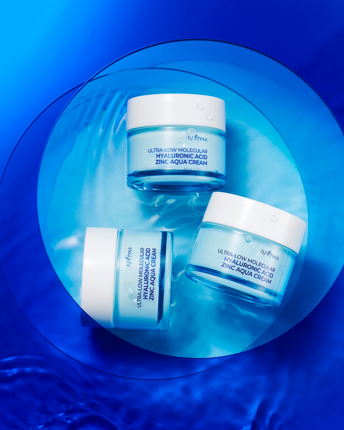 [Isntree] Ultra-Low Molecular Hyaluronic Acid Zinc Aqua Cream 80ml