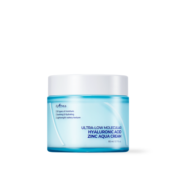 [Isntree] Ultra-Low Molecular Hyaluronic Acid Zinc Aqua Cream 80ml