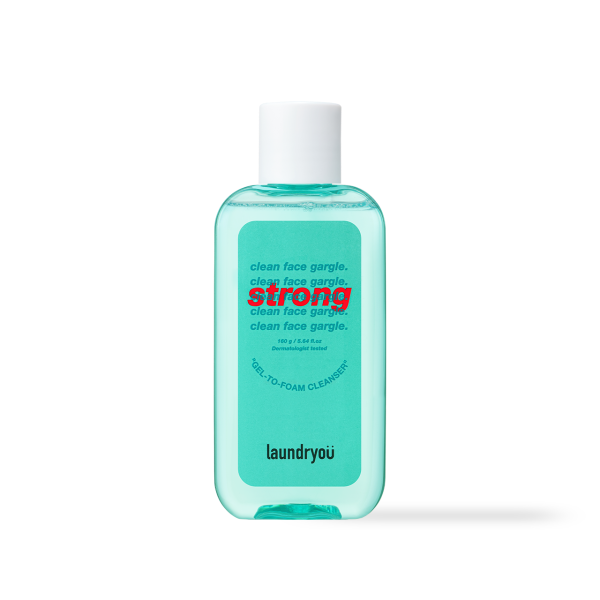 [Laundryou] Clean Face Gargle Gel-to-Foam Cleanser Strong 160g