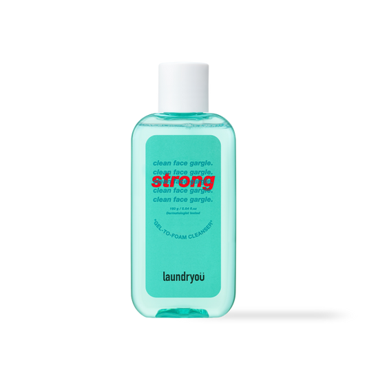 [Laundryou] Clean Face Gargle Gel-to-Foam Cleanser Strong 160g
