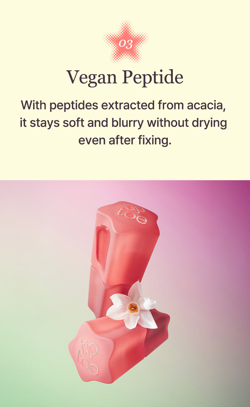 [Tiptoe] Blurlet Sorbet Tint 4ml - 6 Colors