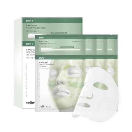 [celimax] Ji Woo Gae Cica PHA Peel 2-Step Gel Mask - 2 Size